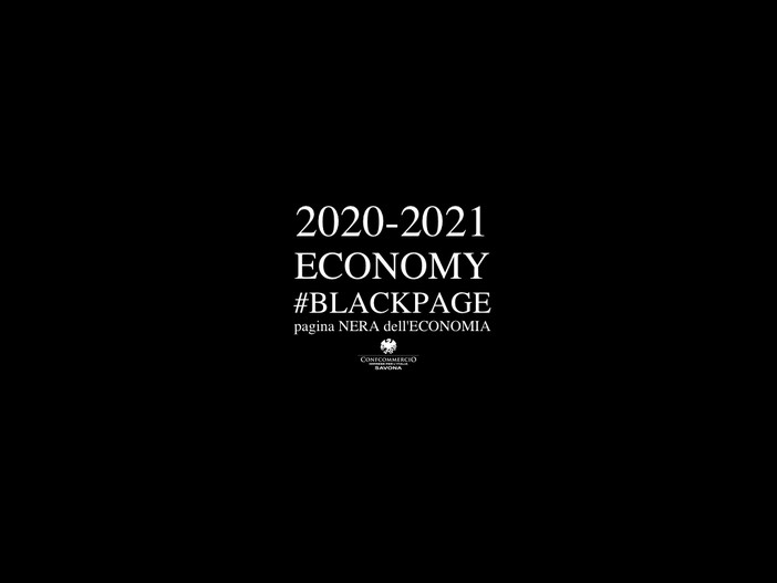 Covid, una &quot;black page&quot; per sottolineare l'anno di lutto dell'economia: l'iniziativa di Confcommercio Savona
