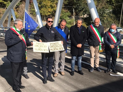 Murialdo, inaugurato il nuovo ponte delle Fucine: "Orgoglio dei murialdesi" (FOTO e VIDEO)