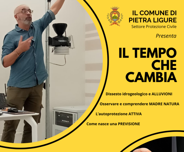 “Il tempo che cambia”: a pietra ligure incontro pubblico con “Il meteorologo ignorante”
