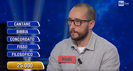 Da Pietra Ligure a Rai1: Mauro Pizzignach trionfa a "L’Eredità" Da Pietra Ligure a Rai1: Mauro Pizzignach trionfa a "L’Eredità"