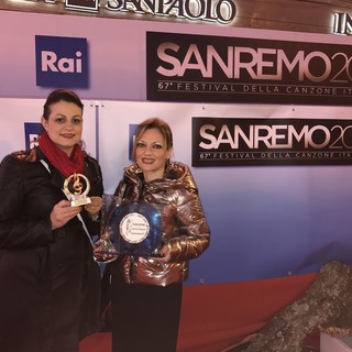Sanremo, premiata la cairese Raffaella Garrone