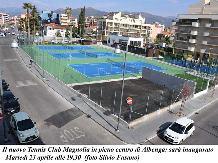 Albenga: un nuovo tennis nel cuore della città per promuovere lo sport e i suoi valori Albenga: un nuovo tennis nel cuore della città per promuovere lo sport e i suoi valori