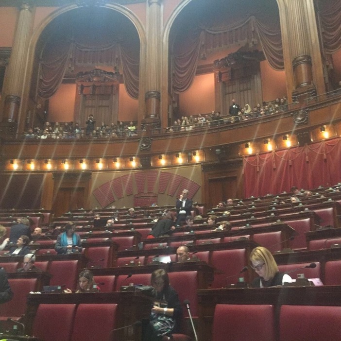 Gli alunni dell’Alberghiero di Alassio a Montecitorio Gli alunni dell’Alberghiero di Alassio a Montecitorio