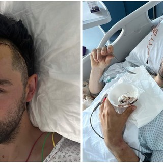 Le immagine postate sui social dal biker spagnolo