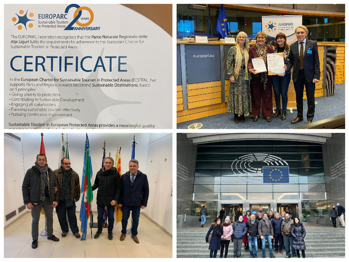 Il Parco delle Alpi Liguri vola a Bruxelles e ottiene la Cets. Alessandri: "C'è una grande vocazione internazionale, di fare squadra e crescere" (Foto)