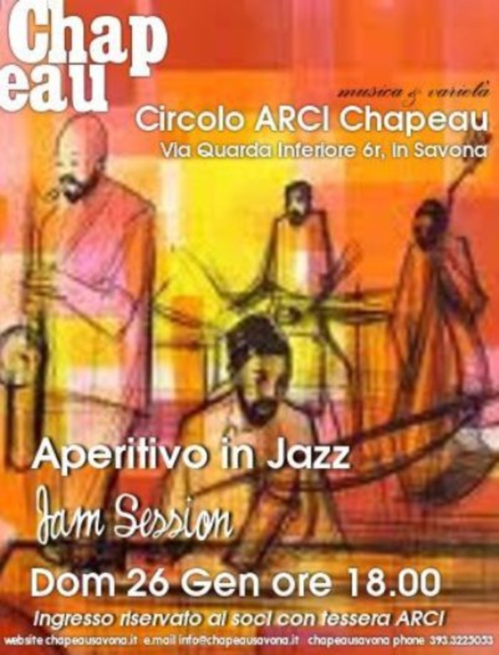 Savona,il 26 gennaio "Aperitivo in Jazz"