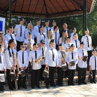 Loano, concerto del gruppo bandistico norvegese Husnes Skulergrps