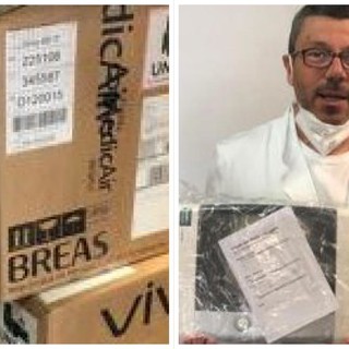 La &quot;Fondazione Sezzella&quot; di Borghetto Santo Spirito dona due ventilatori polmonari alla Asl 2