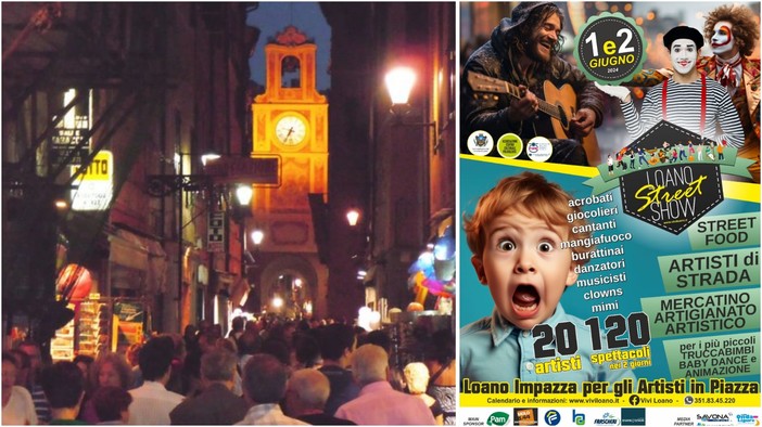 Loano capitale degli artisti di strada per un weekend: l'1 e 2 giugno il "Loano Street Show"