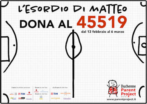 “L’esordio di Matteo”: una campagna di raccolta fondi per Parent Project “L’esordio di Matteo”: una campagna di raccolta fondi per Parent Project