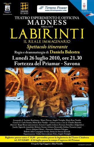 Savona: "Labirinti", Teatro Esperimento e Officina Teatrale