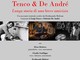 Ortovero, Venerdi 14 Marzo andrà in scena il recital “Tenco & De André - Lunga storia di una breve amicizia”. Ortovero, Venerdi 14 Marzo andrà in scena il recital “Tenco & De André - Lunga storia di una breve amicizia”.