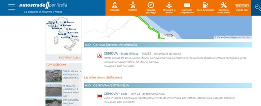 La voce surreale della burocrazia: per Autostrade tratto chiuso "per lesioni alle strutture"
