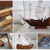 Carcare, le creazioni di Leonello Oliveri il professore di liceo in pensione che costruisce giocattoli di legno