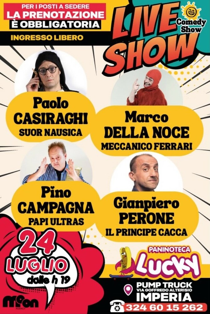 Imperia si prepara a ridere: quattro big di "Colorado" sul palco del Pump Track Imperia si prepara a ridere: quattro big di "Colorado" sul palco del Pump Track