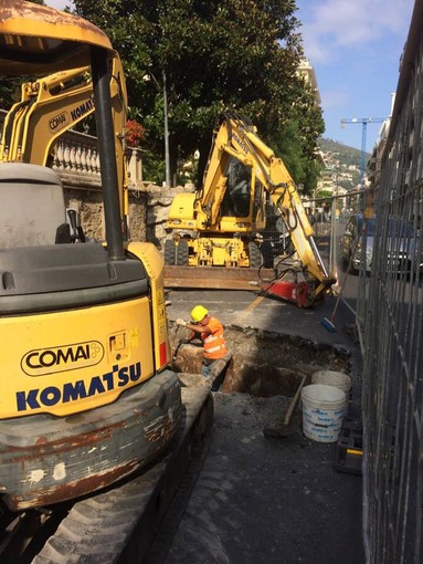 Via ai lavori di sostituzione della stazione pompante della fognatura di Alassio