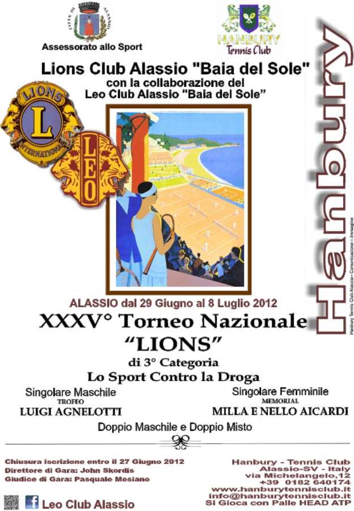 Lions Club e Leo Club Alassio “Baia del Sole” presentano "Lo Sport contro la droga" Lions Club e Leo Club Alassio “Baia del Sole” presentano "Lo Sport contro la droga"