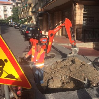 Alassio, cantieri aperti e lavori che procedono su più fronti (FOTO)