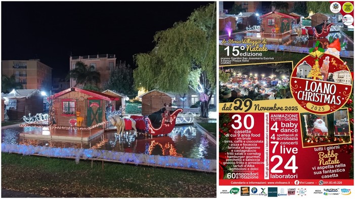 "Loano Christmas": il 29 e 30 novembre l'anteprima con il “Giro Tavola all’Italiana”