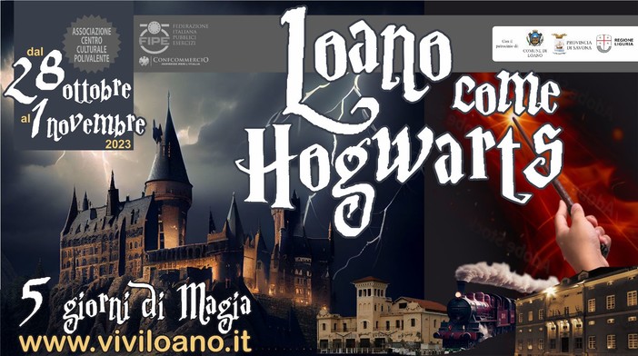 "Loano come Hogwarts", cinque giornate di magia con il più grande raduno d'Italia per gli amanti di Harry Potter