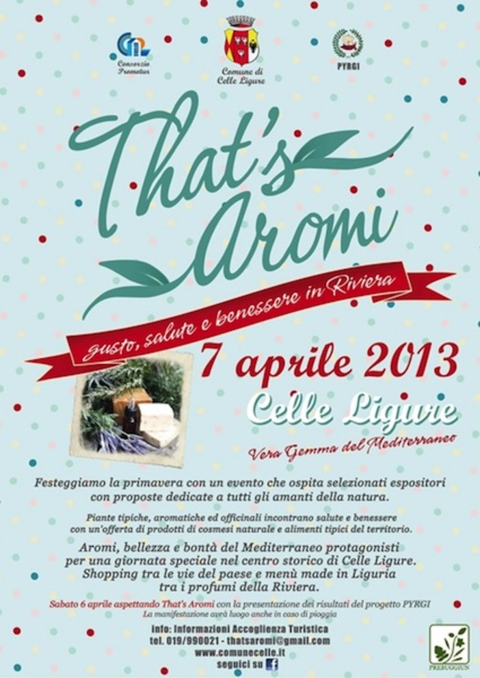 "That's Aromi": gusto, salute e benessere in Riviera