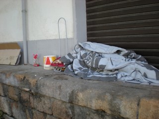 Immagine prima dello sgombero