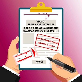 TPL Linea dichiara guerra all'evasione: sanzioni più salate TPL Linea dichiara guerra all'evasione: sanzioni più salate