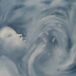 Marrone Giovanna: “Soffio”, olio su tela, cm, 40x50