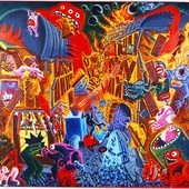 Hervé di Rosa, L'attaque de la rue du Malheur, 1984 © Adagp Paris 2026