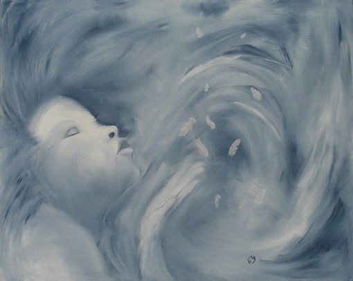 Marrone Giovanna: “Soffio”, olio su tela, cm, 40x50