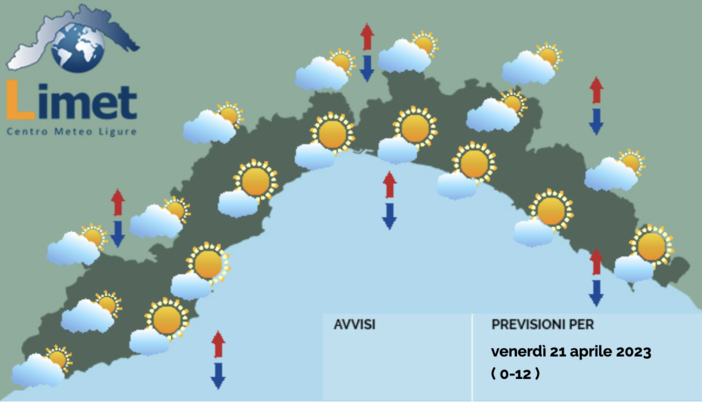 Meteo in Liguria, giornata nuvolosa. Ritorna il freddo Meteo in Liguria, giornata nuvolosa. Ritorna il freddo