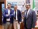 Giovanni Toti con Edoardo Rixi e Matteo Salvini Giovanni Toti con Edoardo Rixi e Matteo Salvini
