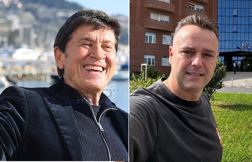 Gianni Morandi e il consigliere albenganese che ha scritto l'insulto sul profilo Instagram Gianni Morandi e il consigliere albenganese che ha scritto l'insulto sul profilo Instagram