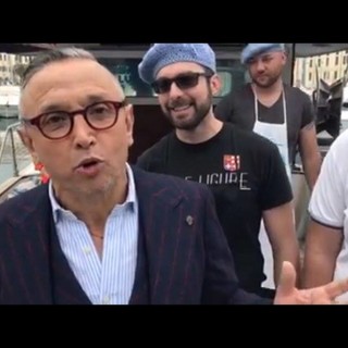 Da MasterChef al Porto di Savona, lo chef Bruno Barbieri e lo #SpiegoneFritto dei ragazzi di Alalunga