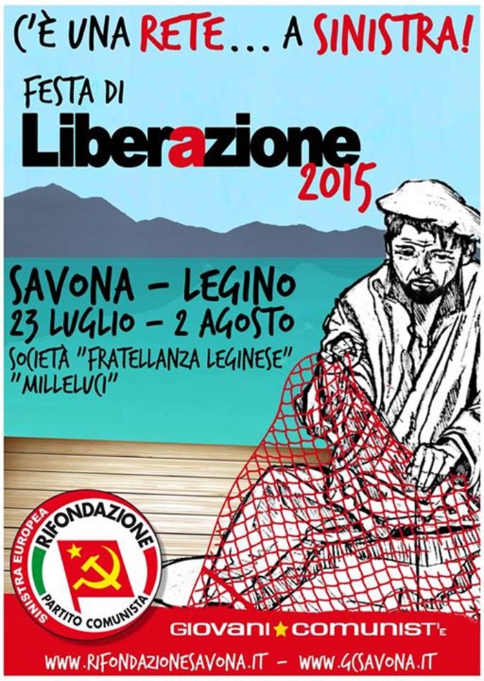 "C'è una rete per Savona", la sfida della sinistra alla "Festa di Liberazione": questa sera alle 21 il dibattito