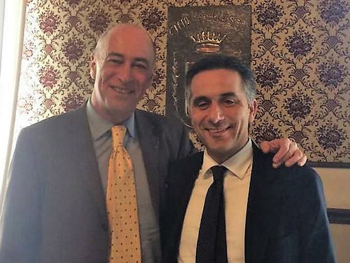 L'europarlamentare Massimiliano Salini ricevuto ad Alassio L'europarlamentare Massimiliano Salini ricevuto ad Alassio