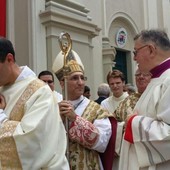 A destra monsignor Ruffino col vescovo Guglielmo Borghetti