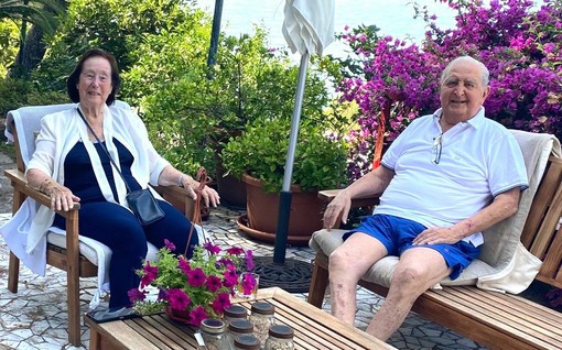 Mario Perugini con la moglie Giovanna