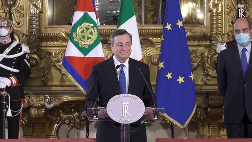 Il premier Mario Draghi