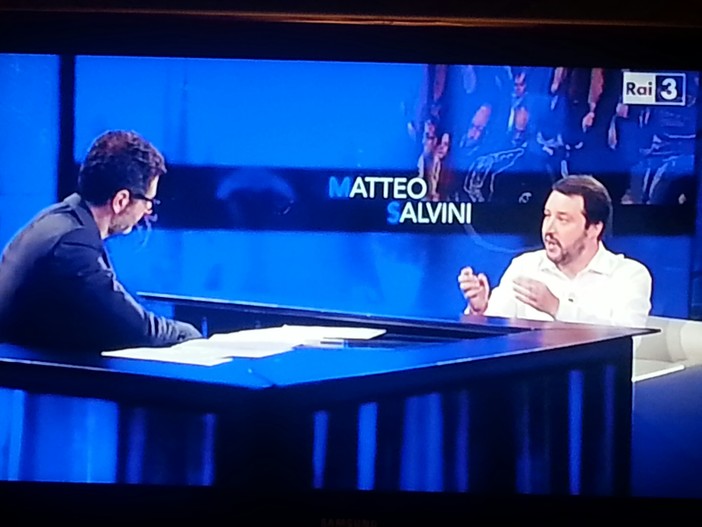 Salvini porta a "Che tempo che fa" di Fazio il "No alla Bolkestein"