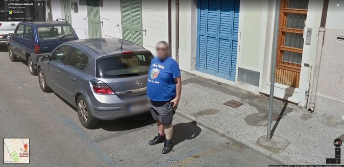 Massimo Morini centra l'obiettivo della Google Car: i Buio Pesto in un "angolo" di Street View
