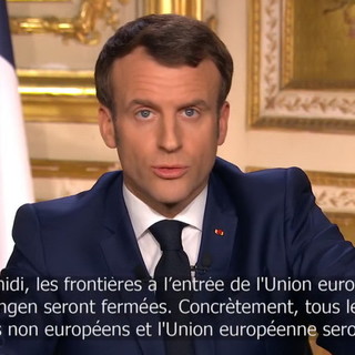 Coronavirus: Macron "Siamo in una guerra sanitaria, per 15 giorni non uscite da casa", da domani alle 12 chiuso l'ingresso in Europa, sospeso Schengen? Coronavirus: Macron "Siamo in una guerra sanitaria, per 15 giorni non uscite da casa", da domani alle 12 chiuso l'ingresso in Europa, sospeso Schengen?