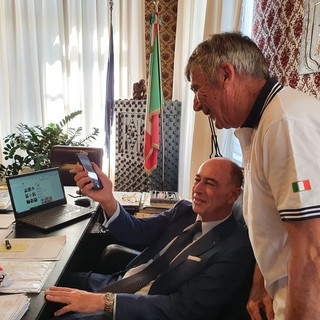 Alassio chiama Vespucci. Melgrati: "Un onore e una grande emozione vedervi nella nostra baia"