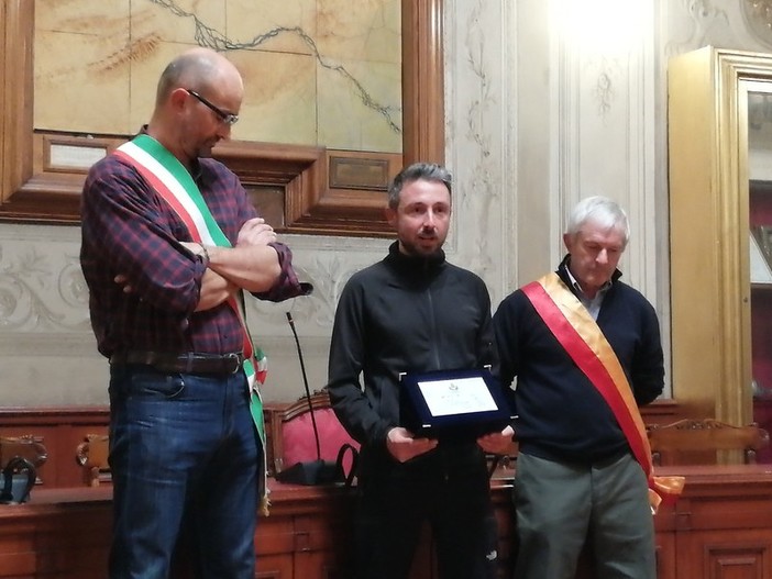 Lo scorso 25 novembre Marco “Osky” Togni era stato ricevuto nella sala consiliare del Comune di Finale Ligure