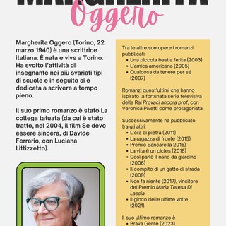 Finale Ligure, "Un libro per l'estate": il 14 agosto Margherita Oggero, il 16  Massimo Angelini