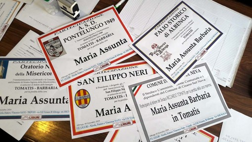 Grande cordoglio per la scomparsa di Maria Assunta Barbaria, madre del sindaco di Albenga