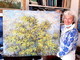 'Mimosa Art Challenge' a Seborga: l'alassina Binny Dobelli si aggiudica il secondo premio (FOTO)