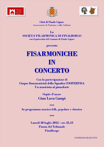 “Fisarmoniche in concerto”: l’evento musicale che della Società Filarmonica di Finalborgo “Fisarmoniche in concerto”: l’evento musicale che della Società Filarmonica di Finalborgo