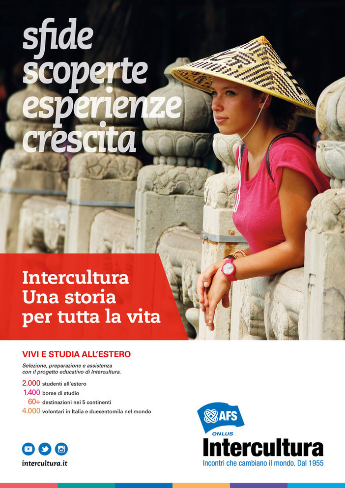 Anche in provincia di Savona la presentazione delle borse di studio e dei programmi all'estero di Intercultura
