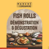 Fish Rolls a Monaco: dimostrazione e degustazione al Marché de la Condamine il 9 maggio